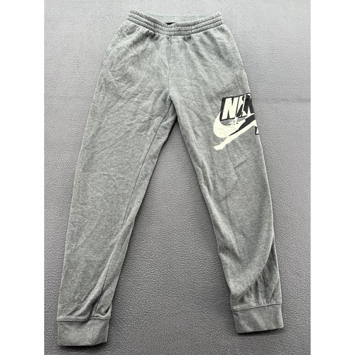 Nike Air Jordan Sweatpants Youth L Gray Jogger Graphic Logo Casual Athletic
