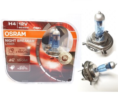 OSRAM Night Breaker LASER NEXT GEN H4 60W 55W Duo Box Set of 2 64193NL 2 Bulbs