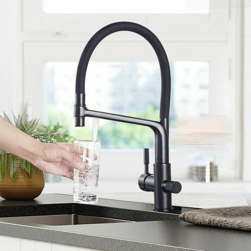 Robinet de cuisine Mitigeur avec douchette extractible flexible pivotant 360 ° - Bild 4 von 15