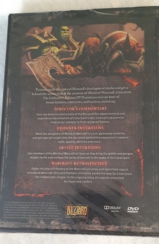 WORLD OF WARCRAFT CATACLYSM LOT "THE ART OF" BOOK, SOUNDTRACK, BEHIND SCENES DVD - Picture 12 of 12