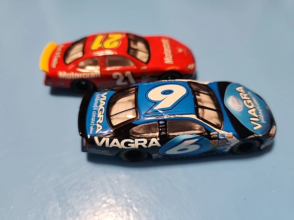 Coche de carreras Hot Wheels Racing Nascar #21 Ricky Rudd Mark Martin #6 temporada inaugural Foto 4 de 4