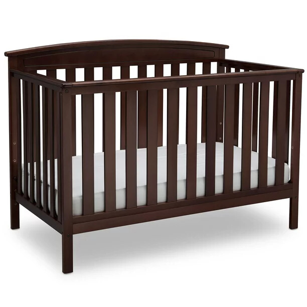 Baby Crib 4 in 1 Convertible, Solid Wood, Convert to Toddler BED Adjustable NEW