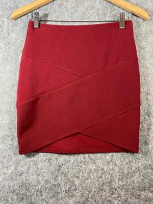 Forever 21 Womens Size S / 28 W Ruby Straight & Pencil  Stretchy Skirt