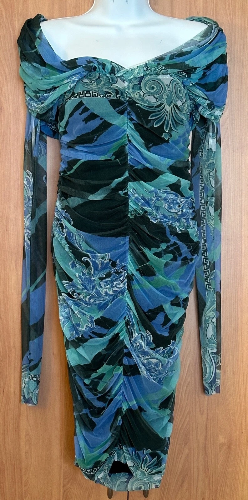 Abito da donna Versace Collection Gianni Versace lungo cerniera laterale taglia 46