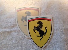 FERRARI RACING AUTOMOBILE CORPORATION DECALS SET OF 2 CLASSIC