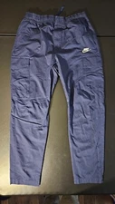 Nike Cargo Wind Pants Mens M Navy Blue Nylon