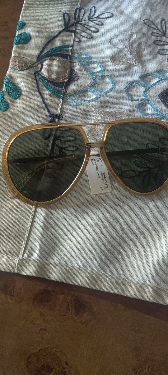 Gucci Men's Gg0904s 61Mm Sunglasses Men's Gold Frame Green Lens | eBay