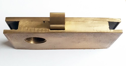 Marks W2700-L Cast Bronze Swinging Gate Lock Latch Less Cylinder - Picture 3 of 3