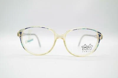 Lunettes Vintage Luxottica 4237 Transparent Multicolore Ovales Monture NOS - Photo 1/4