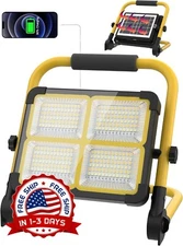 Luz Trabajo Solar LED Recargable Para Camping Al Aire Libre, Trabajo, Emergencia