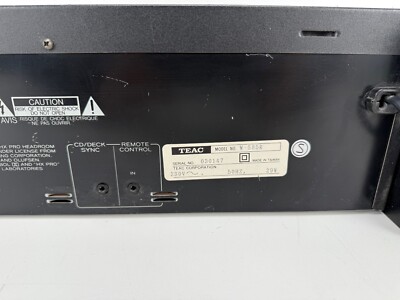TEAC W - 585R Double Auto Reverse Cassette Deck -Serviced with new
