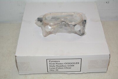 Box of 20 Pyramex G204 Safety Googles (Clear) 