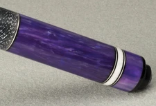 MCDERMOTT STAR SP10 SILVER + PURPLE PEARL RINGS BILLIARD POOL TABLE CUE STICK