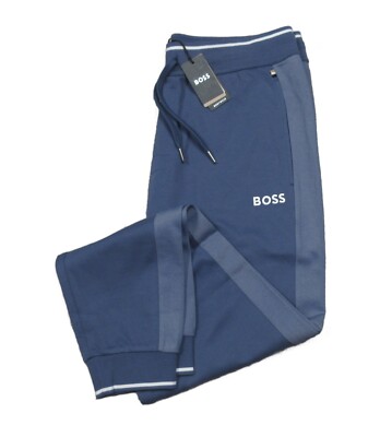 Boss Mens Tracksuit Bottoms Hugo Boss Joggers Blue Boss Hugo Boss