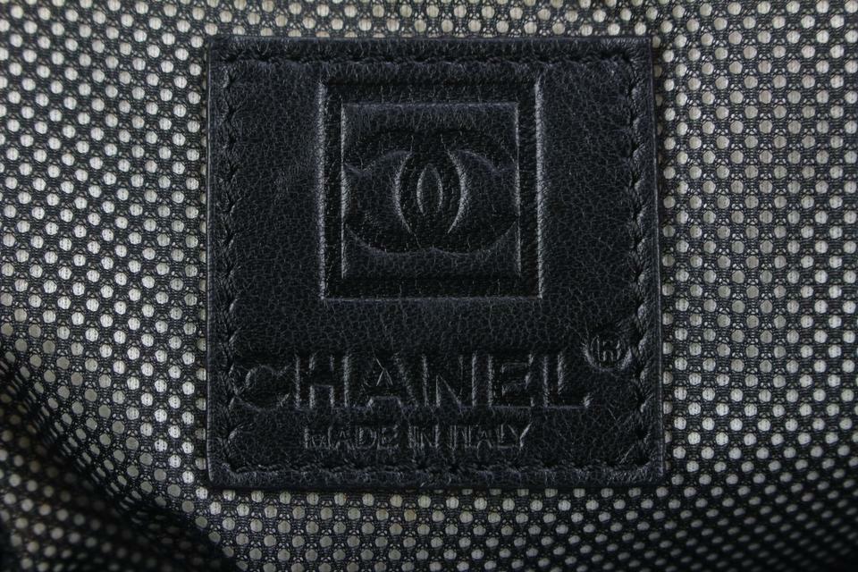 Chanel Black CC Logo Sports Lin Backpack Convertible Tote