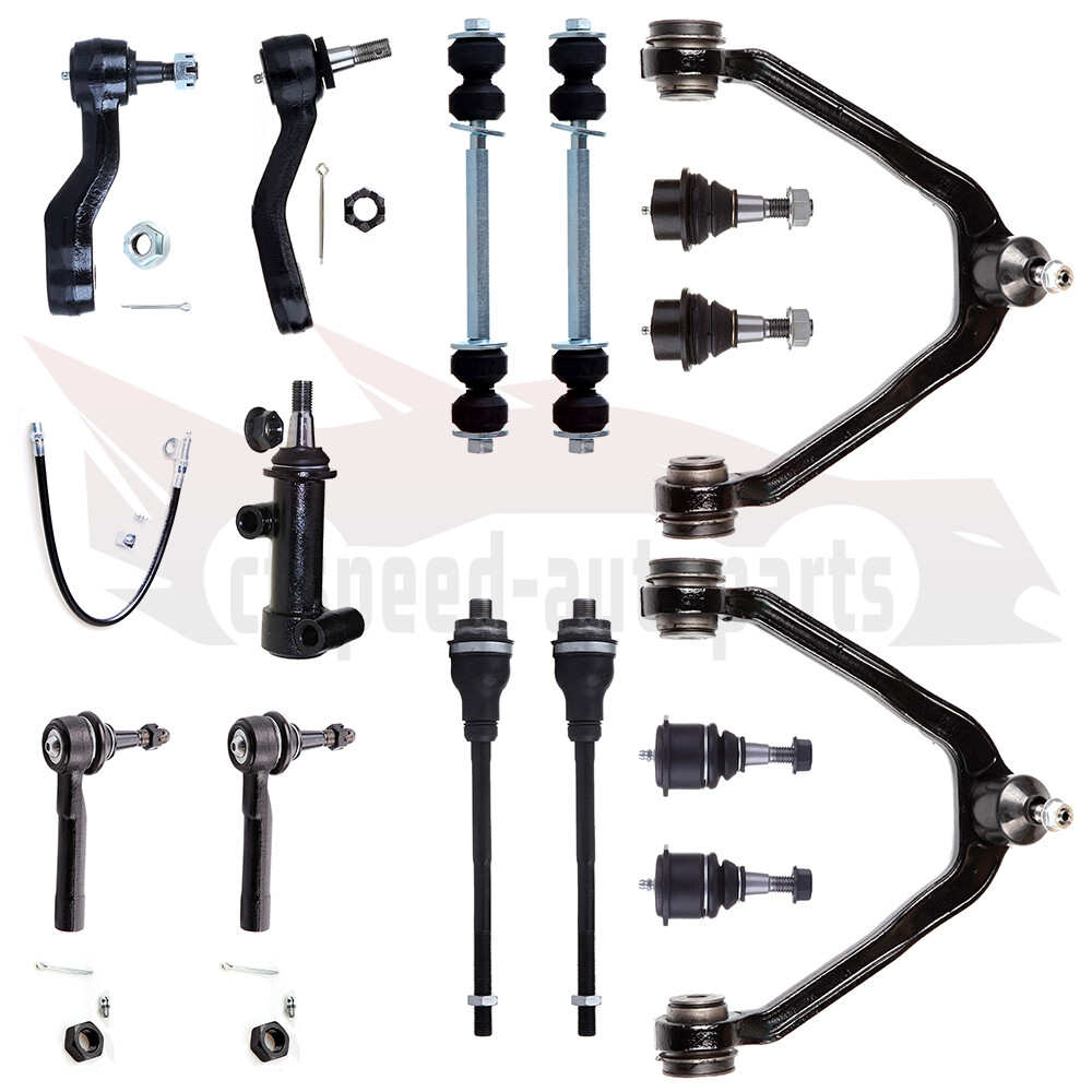 15pcs Control Arms w/Ball Joint Inner Outer Tie Rod Kit For 1999-2007 GMC Yukon