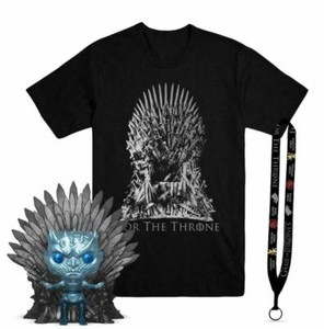 night king on throne metallic