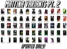 ALL PRE A.I. Francesco MATTINA artist Variants... Part 2 MORE UPDATED 0313