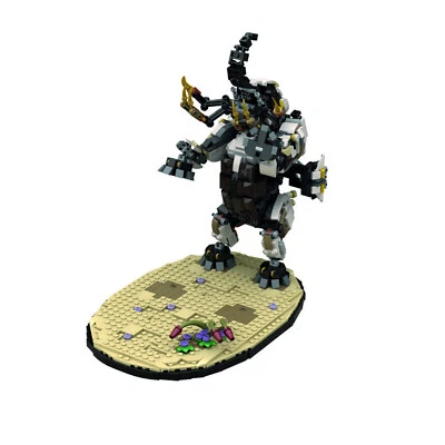 ZITIANYOUBUILD ZITIANYOUBUID Tremortusk Mech-Bestie mit Geländeständer 1203 teile MOC