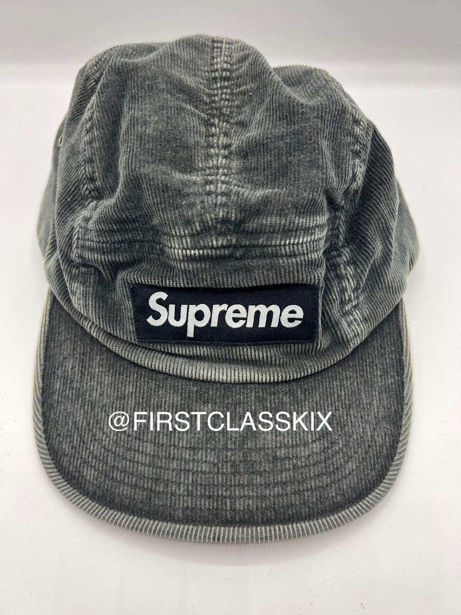 Supreme Corduroy Camp Cap 'Grey/Black' | eBay
