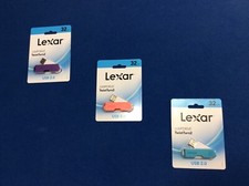 Lexar flash drive USB 2.0 Jump Drive Twist Turn2 in various bright colors 32 GB