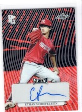 2023 Leaf Perfect Game Metal Ethan Schiefelbein Red Wave Prismatic Auto RC /6