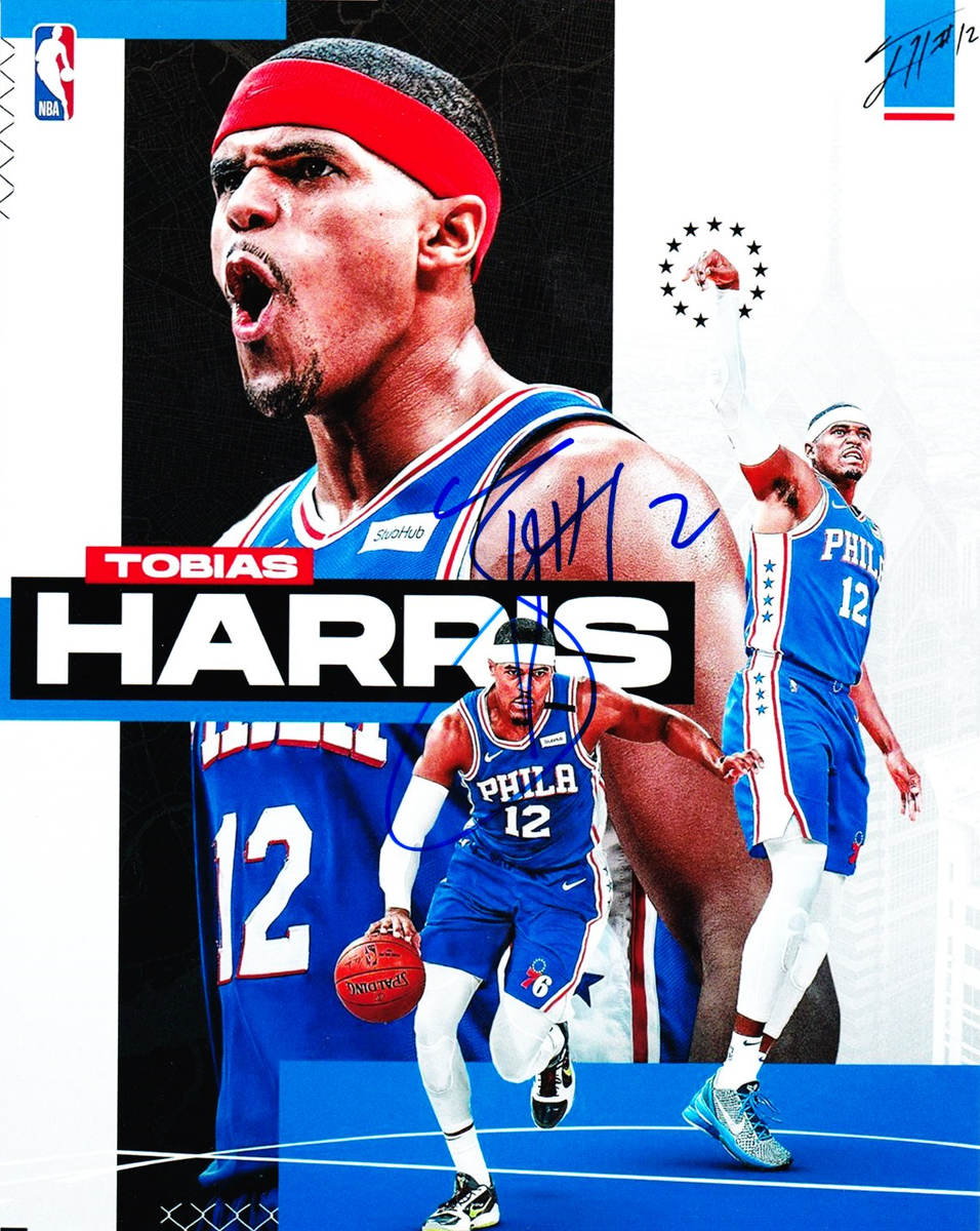 Tobias Harris Autographed Signed 8X10 Photo COA NBA Philadelphia 76ers