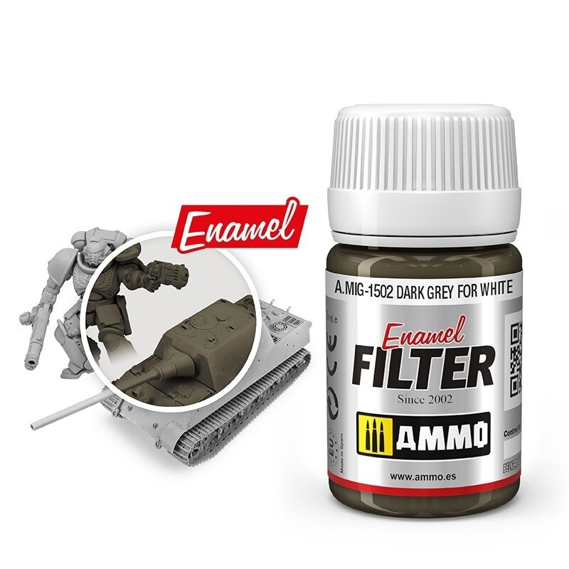 AMMO by MIG Filter Dark Grey for White | eBay