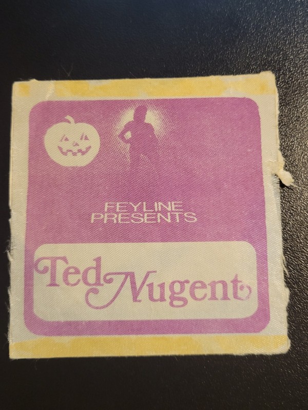 TED NUGENT - Promoter Halloween backstage pass-late '70s-NOT SOLD TO THE PUBLIC