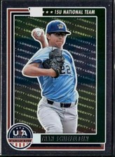 2022 Panini USA Baseball Stars & Stripes #84 Ethan Schiefelbein Base Longevity
