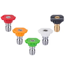 BE 5 Piece Pressure Washer Spray Nozzle Set 4.5 Orifice Size w/Soap Nozzle