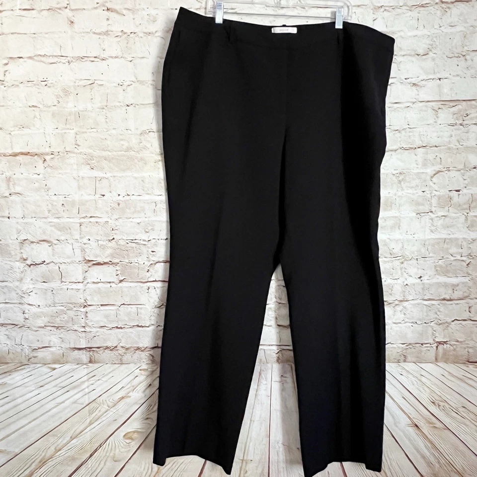 Pantalones de vestir Sejour para mujer talla grande talla 22W negros Foto 4 de 4