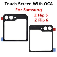 For Samsung Galaxy Z Flip6 Flip5 Front Screen Outer Glass Lens With OCA Parts