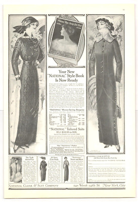 1913 Ladies Fashion Clothing Catalog offer coats suits antique PRINT AD style