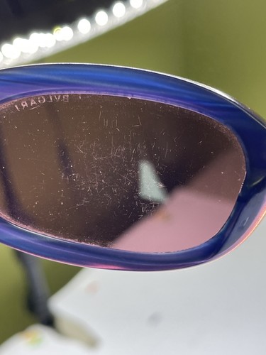 BVLGARI Womens Vintage 1990 Designer Sunglasses Blue Rectangle 822 585 Y2K - Picture 11 of 12