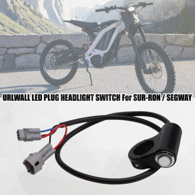 URLWALL Black Motorcycle headlight Switch Plug-And-Play For Sur-ron Light Bee X