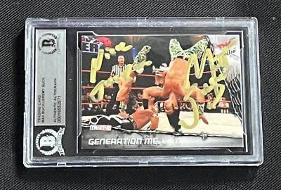 THE YOUNG BUCKS (GENERATION ME) 2010 TRISTAR TNA ROOKIE SIGNED AUTO CARD BAS