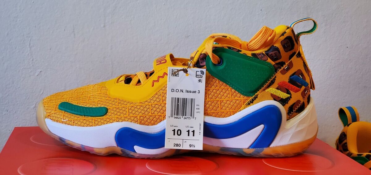 adidas D.O.N. Issue #3 LEGO Yellow Spida GZ5529 Men's adidas D.O.N. Issue #3 LEGO Yellow Spida GZ5529 Men's