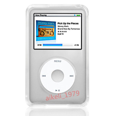 Clear Crystal Plastic Cover Case For Apple iPod Video 30GB Classic