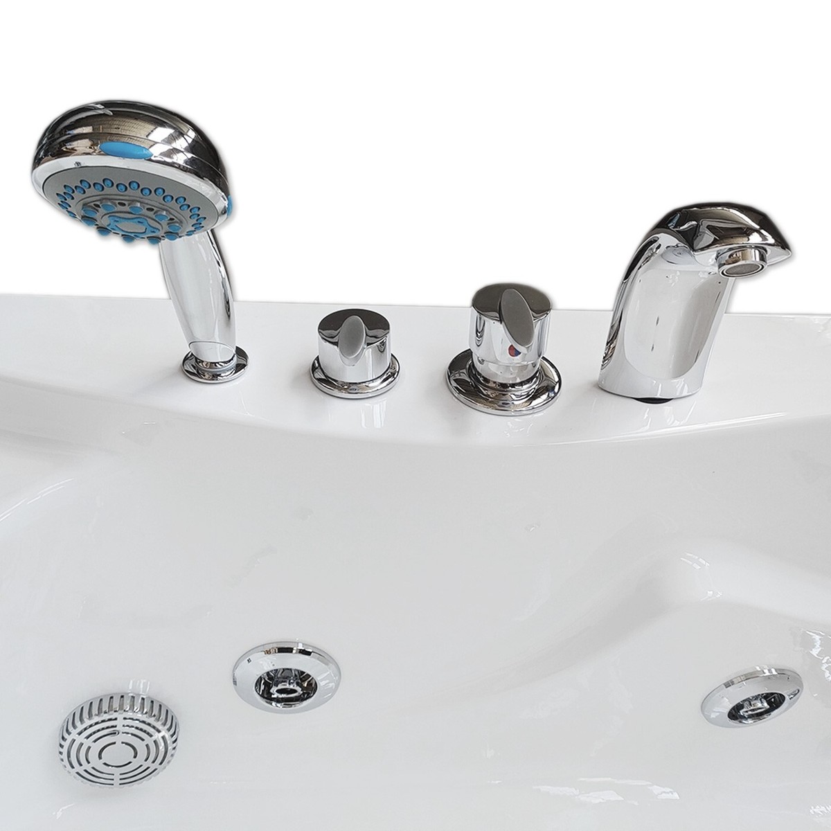 Vasca Idromassaggio Angolare Varadero 170x115cm | Per 2 Persone | Con Pompa 1.5HP E Radio - Foto 2