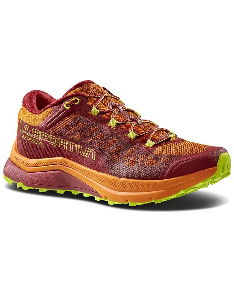 La Sportiva Karacal Zapatillas Trail Running Hombre, Sangría/Sol Hawaiian