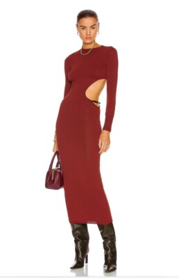 Aya Muse for FWRD Gigi Dress Burgundy Ref Cut Out Detail M NWT $425 | eBay Aya Muse for FWRD Gigi Dress Burgundy Ref Cut Out Detail M NWT $425 | eBay