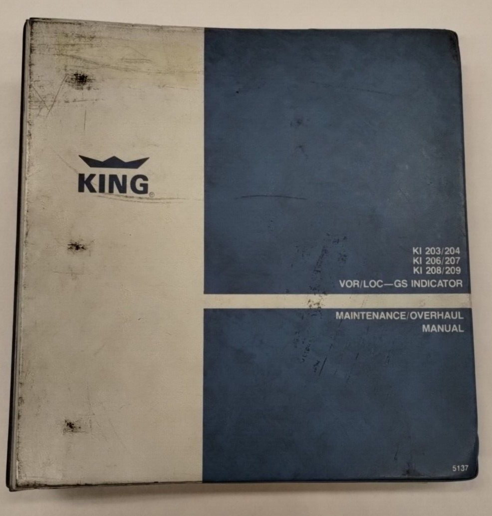 King KI 203/204/206/207/208/209 VOR/LOC-GS Indicator Maintenance