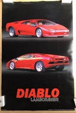 Lamborghini Diablo Vintage Poster