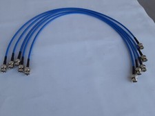 12Ghz 4K UHD-SDI BNC Male to BNC Male Belden 4855R Mini RG59 5 Pack 1 FT Blue