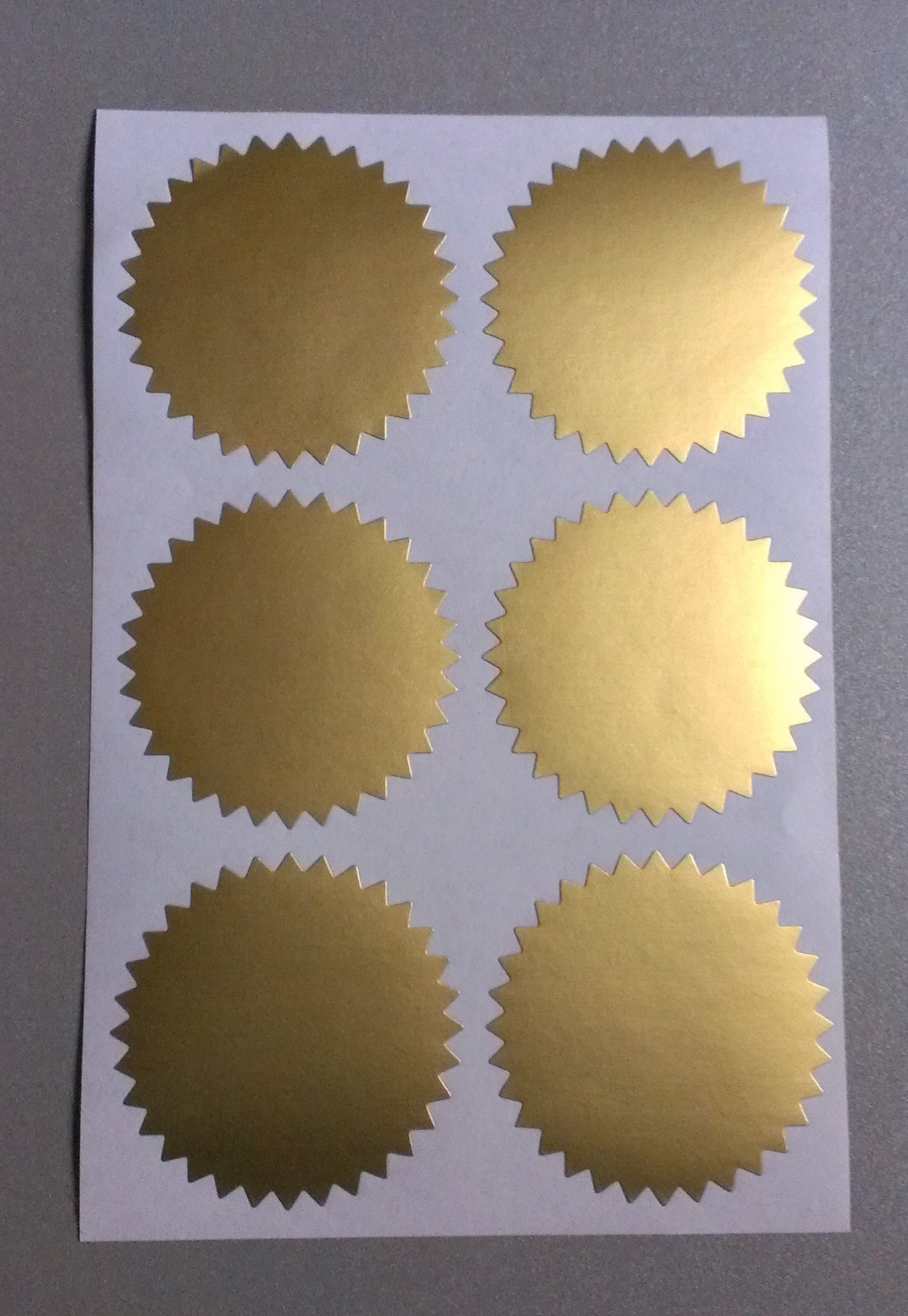 Notarial & Certificate Gold Seals 2" Round 42 Pieces NEW Nonshiny eBay