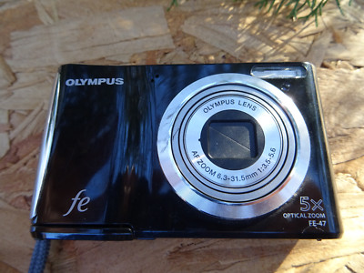 Olympus FE FE-47 14.0MP Digital Camera - Black FOR REPAIR AS IS