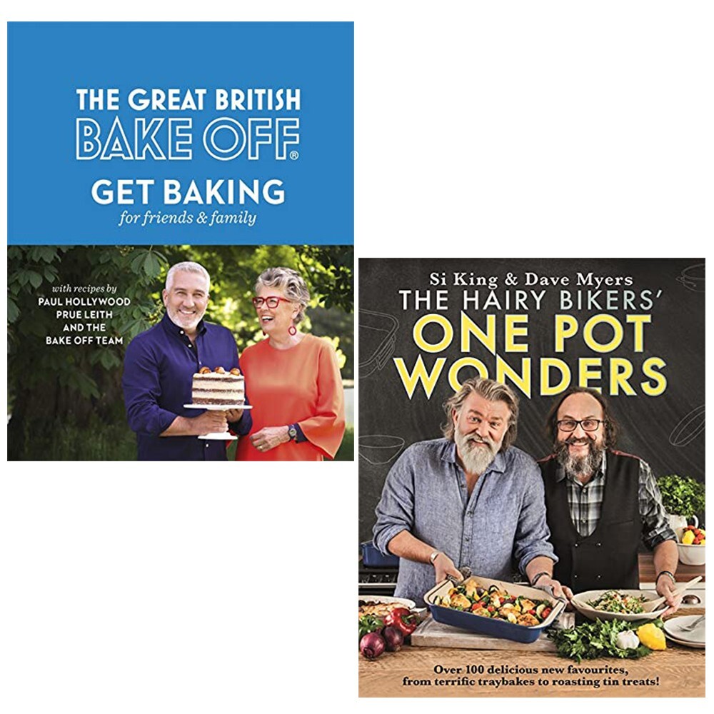 Great British Bake Off Team, Hairy Bikers One Pot Wonders 2 Books Set Hardcover
