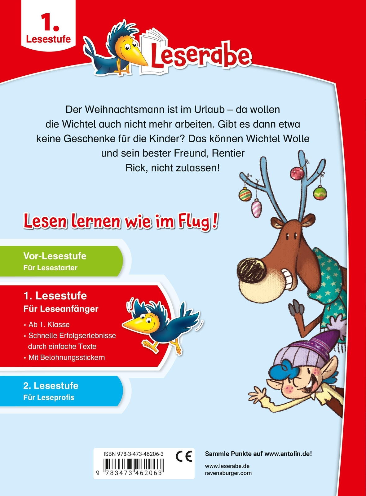 Thumbnail - Alexandra Fabisch | Wichtel Wolle Rettet Weihnachten - Leserabe Ab 1.