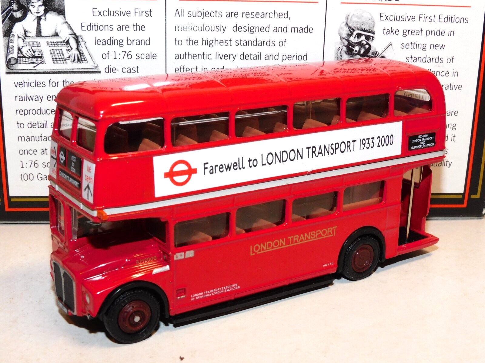 EFE AEC RM ROUTEMASTER BUS FAREWELL TO LONDON TRANSPORT 1933-2000 1/76 15628A/2